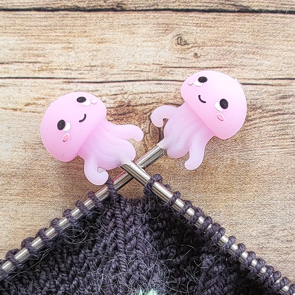 Jellyfish Stitch Stoppers | Knitting Needle Point Protectors
