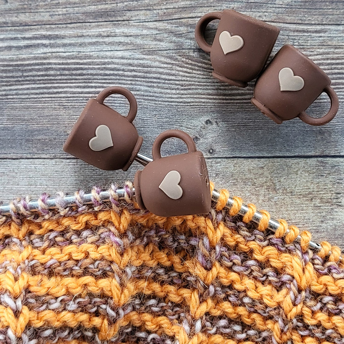 Coffee Mug Stitch Stoppers | Knitting Needle Point Protectors