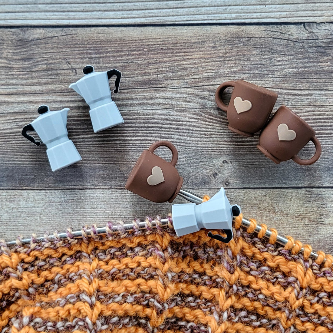 Coffee Mug Stitch Stoppers | Knitting Needle Point Protectors