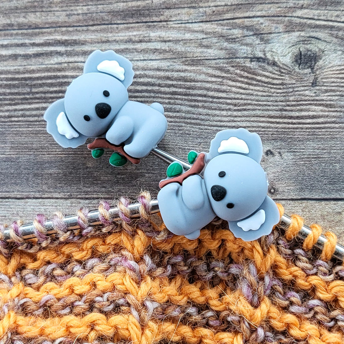 Koala Stitch Stoppers | Knitting Needle Point Protectors