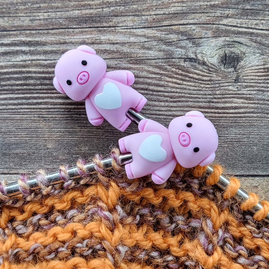 Pig Stitch Stoppers | Knitting Needle Point Protectors