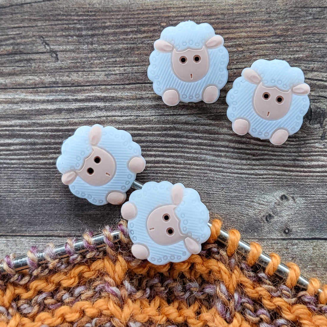 Sheep Stitch Stoppers | Knitting Needle Point Protectors