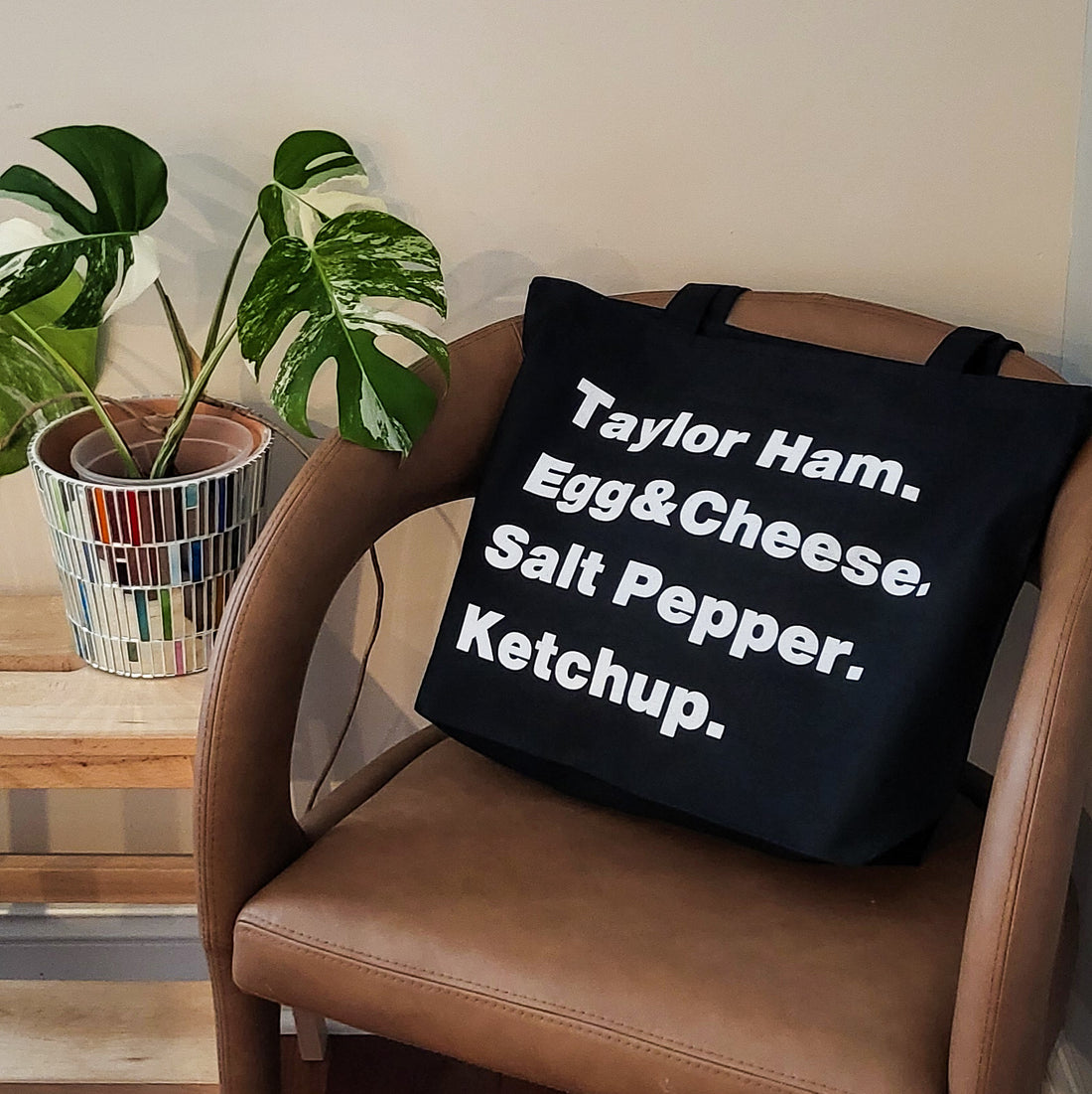 THECSPK Tote Bag | Zippered Tote Bag | Heavy Canvas | Black