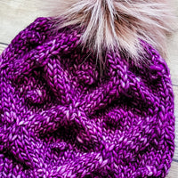 The CHARLESTON Beanie | Cable and Bobble Beanie | Merino Wool | Borraja