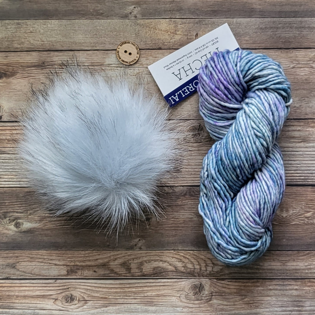Yarn + Pom Kit | Malabrigo Mecha | Lorelai (331) + Reflection