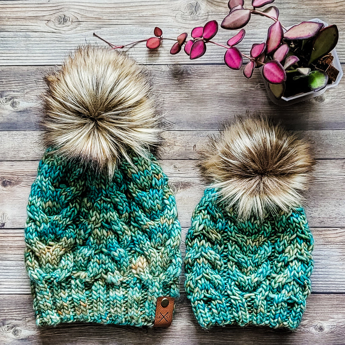 Reserved for Amy | Mommy + Me Set | The AUREL Beanie | Cable-Knit Beanie | Merino Wool | Taystee