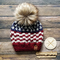 The AMERICANA Beanie Knitting Pattern