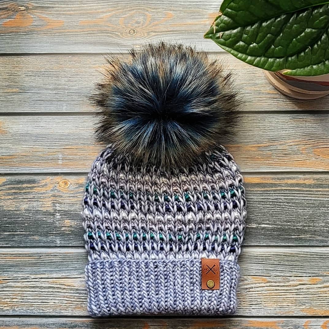 The NOAH Beanie | Cuffed Thermal-Knit Beanie | Merino Wool | Polar Morn/Natural/Peggy/Teal Feather/Paris Night