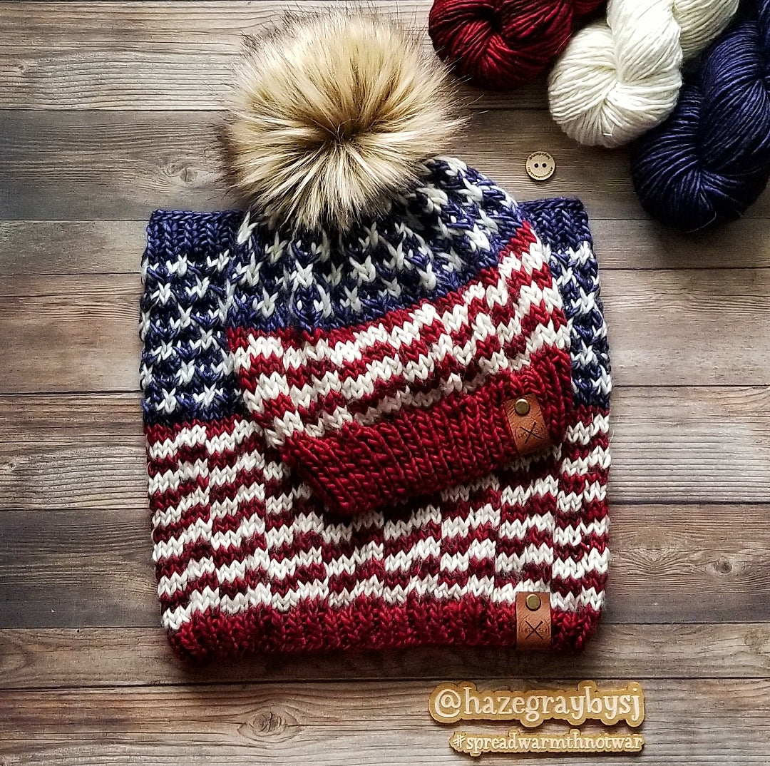 The AMERICANA Cowl Knitting Pattern
