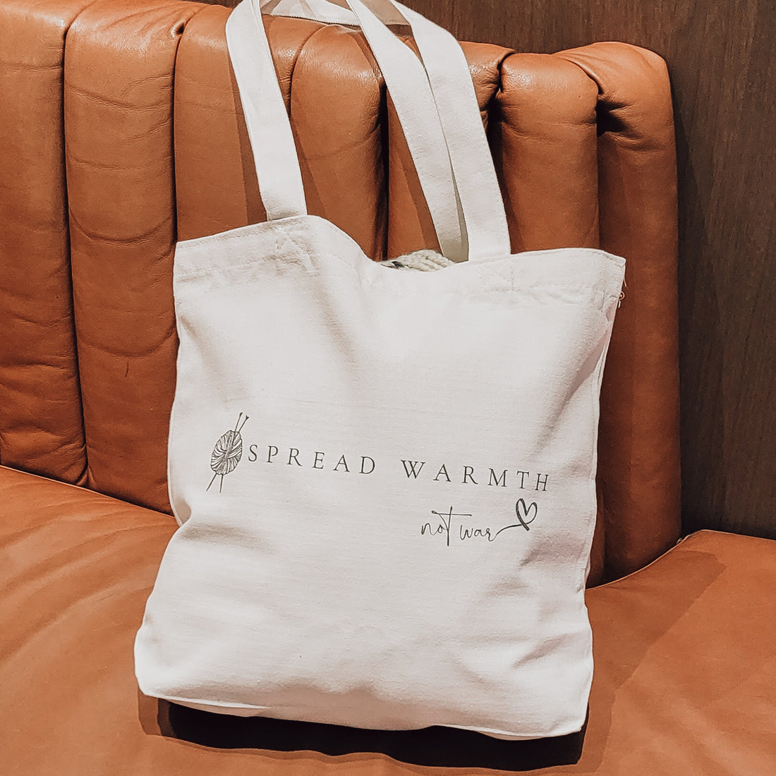 Spread Warmth '23 Tote Bag |  Heavy Canvas | Natural