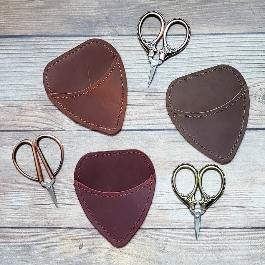 Mini Scissors Leather Sheath