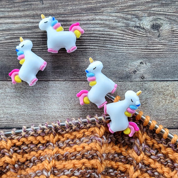 Unicorn Stitch Stoppers | Knitting Needle Point Protectors