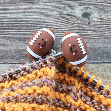 Football Stitch Stoppers | Knitting Needle Point Protectors