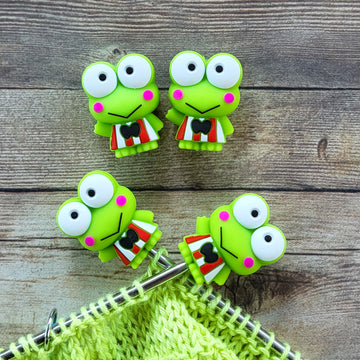 Keroppi Stitch Stoppers | Knitting Needle Point Protectors