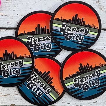 Jersey City Skyline Sticker