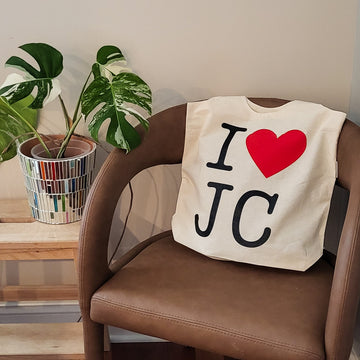 I <3 JC Tote Bag | I Love Jersey City | Organic Cotton