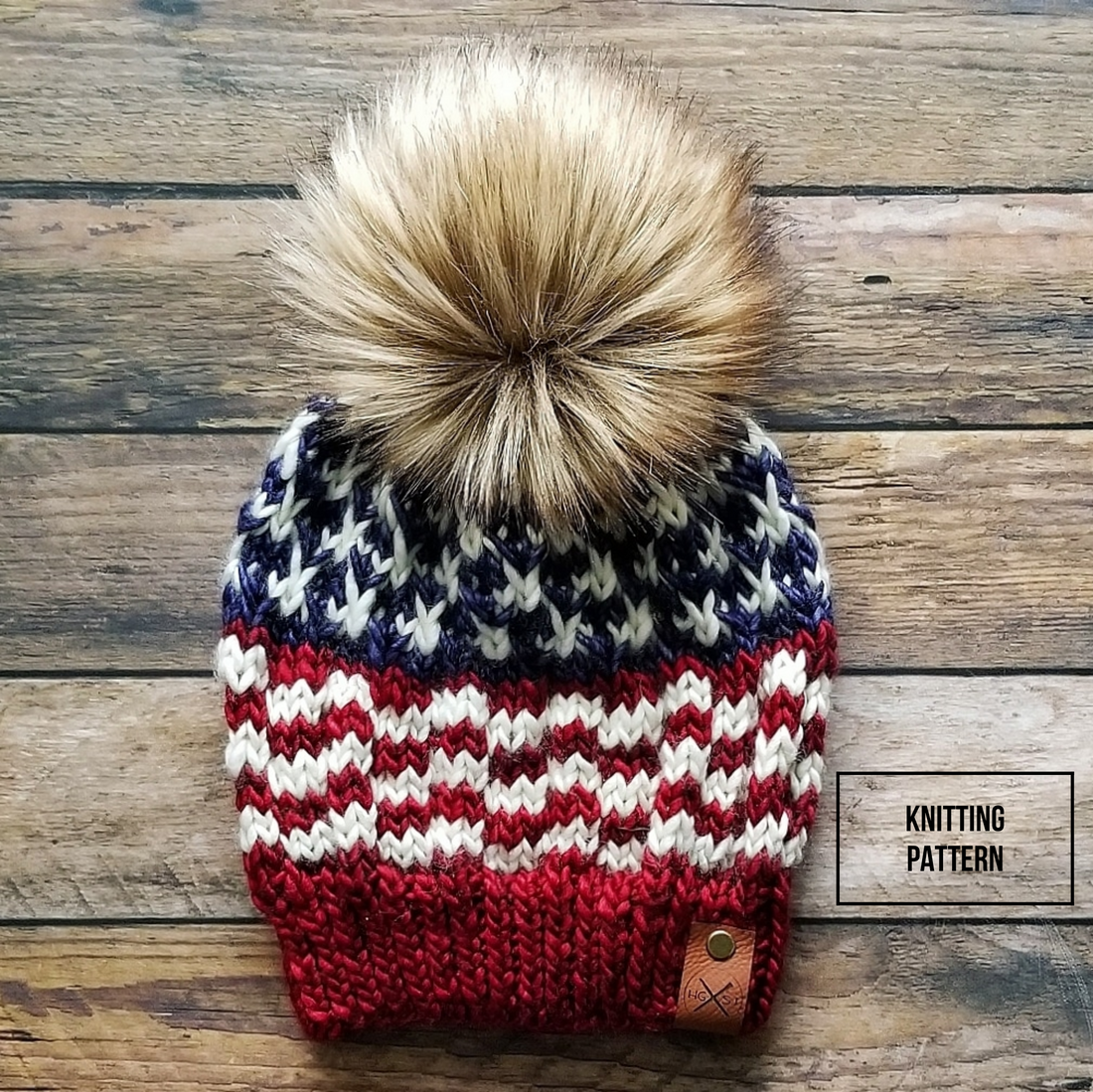 The AMERICANA Beanie Knitting Pattern